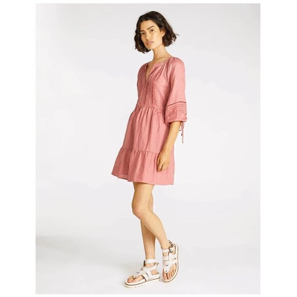 Kivari Harlow Baby Doll Linen Mini Dress - Picture 3 of 4